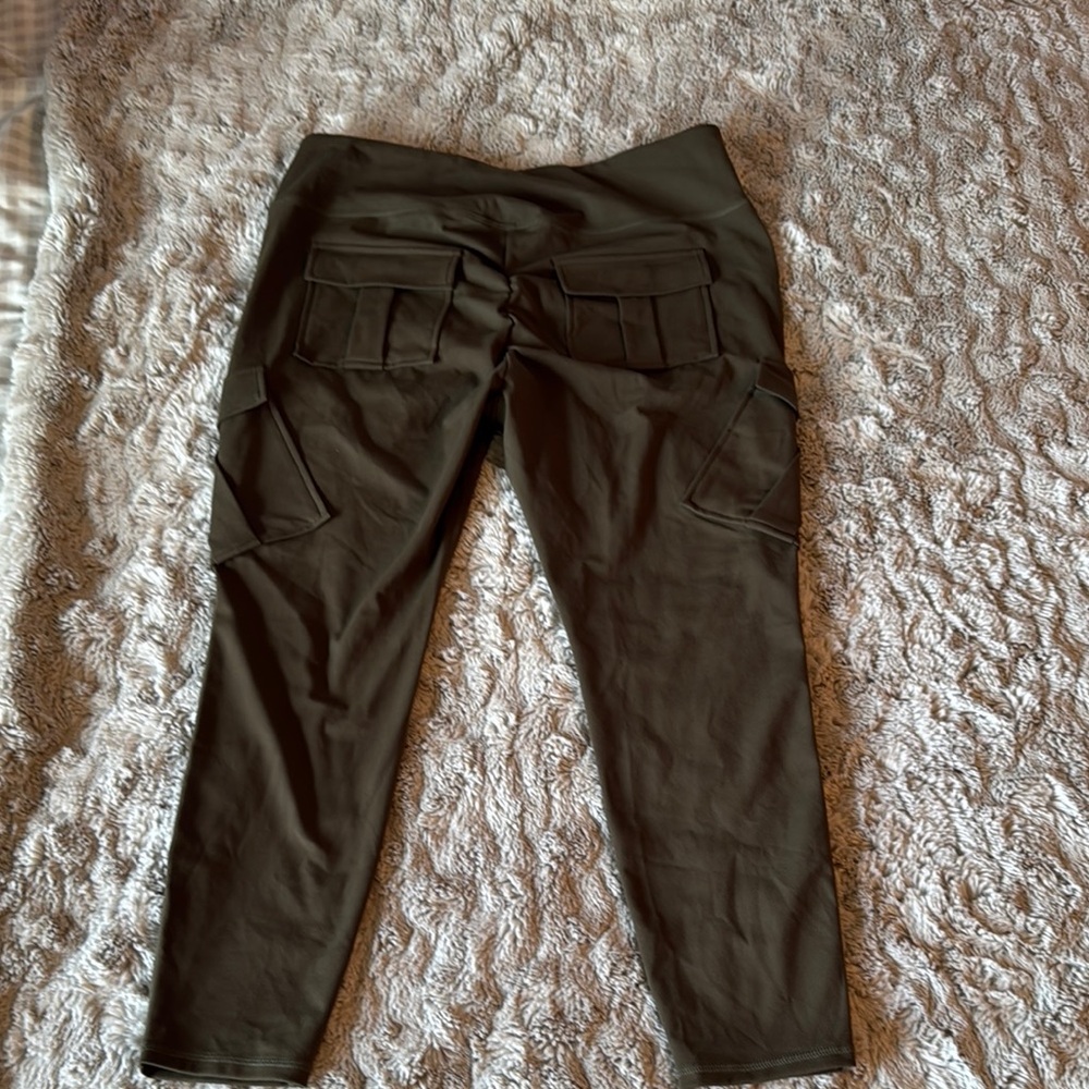 HALARA Green Leggings Stretchy Casual Wear - Picture 3 of 5